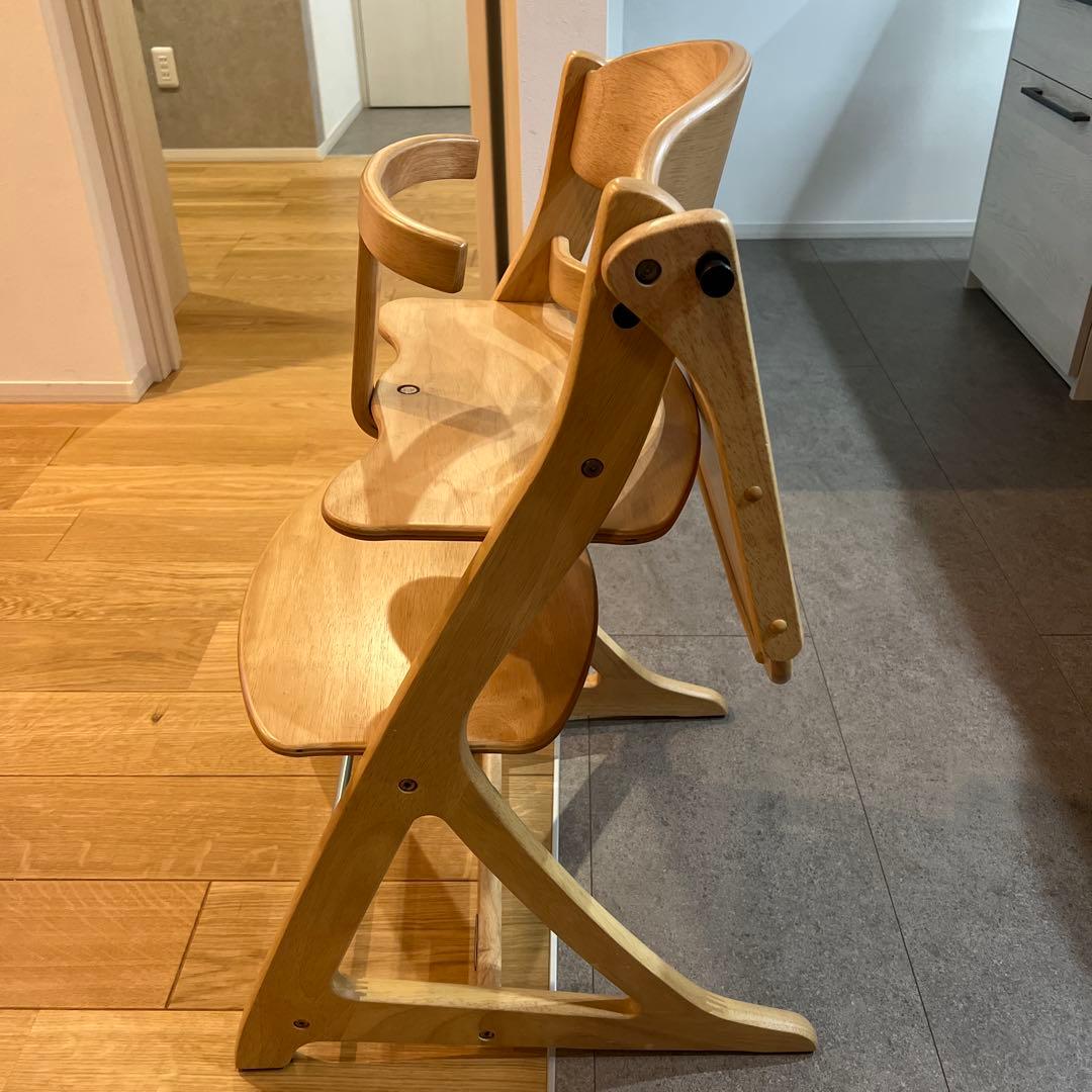 大和屋　すくすくチェアプラス　テーブル＆ガード付　ナチュラル