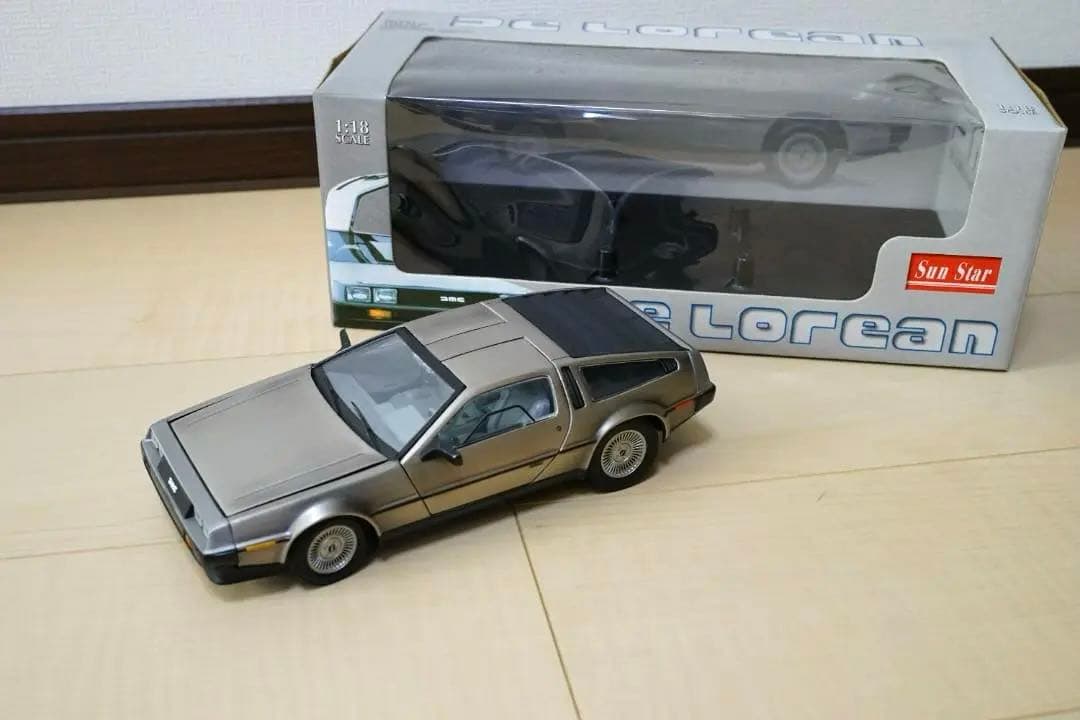カ*サ様 サンスター　デロリアン　ダイキャスト　1/18　箱付き