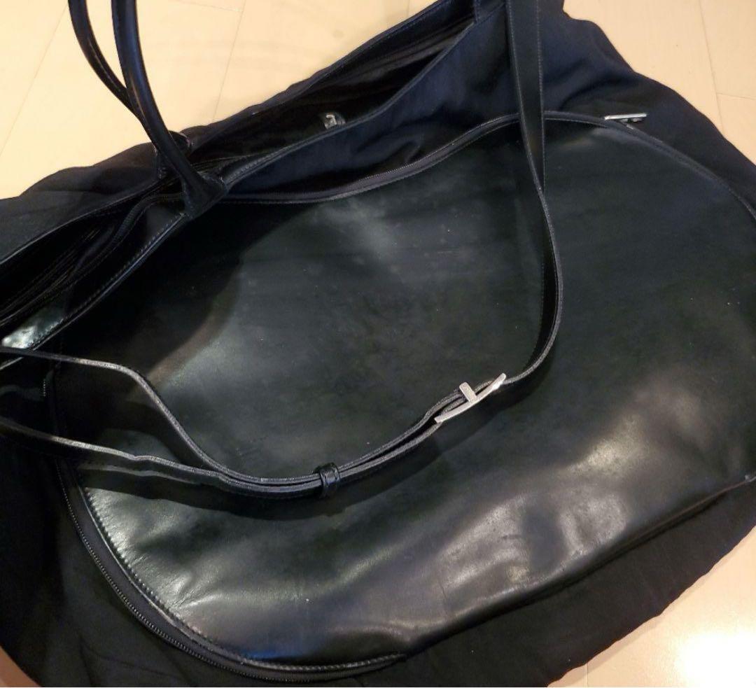 グッチ　ナイロン レザー ショルダーバッグ　GUCCI