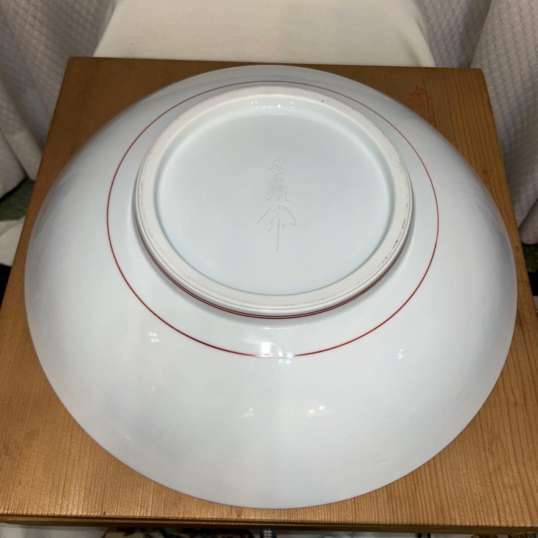 ★おまけ付き★奥川俊右衛門　36cm 大皿　額皿　飾り皿　絵皿　共箱付き