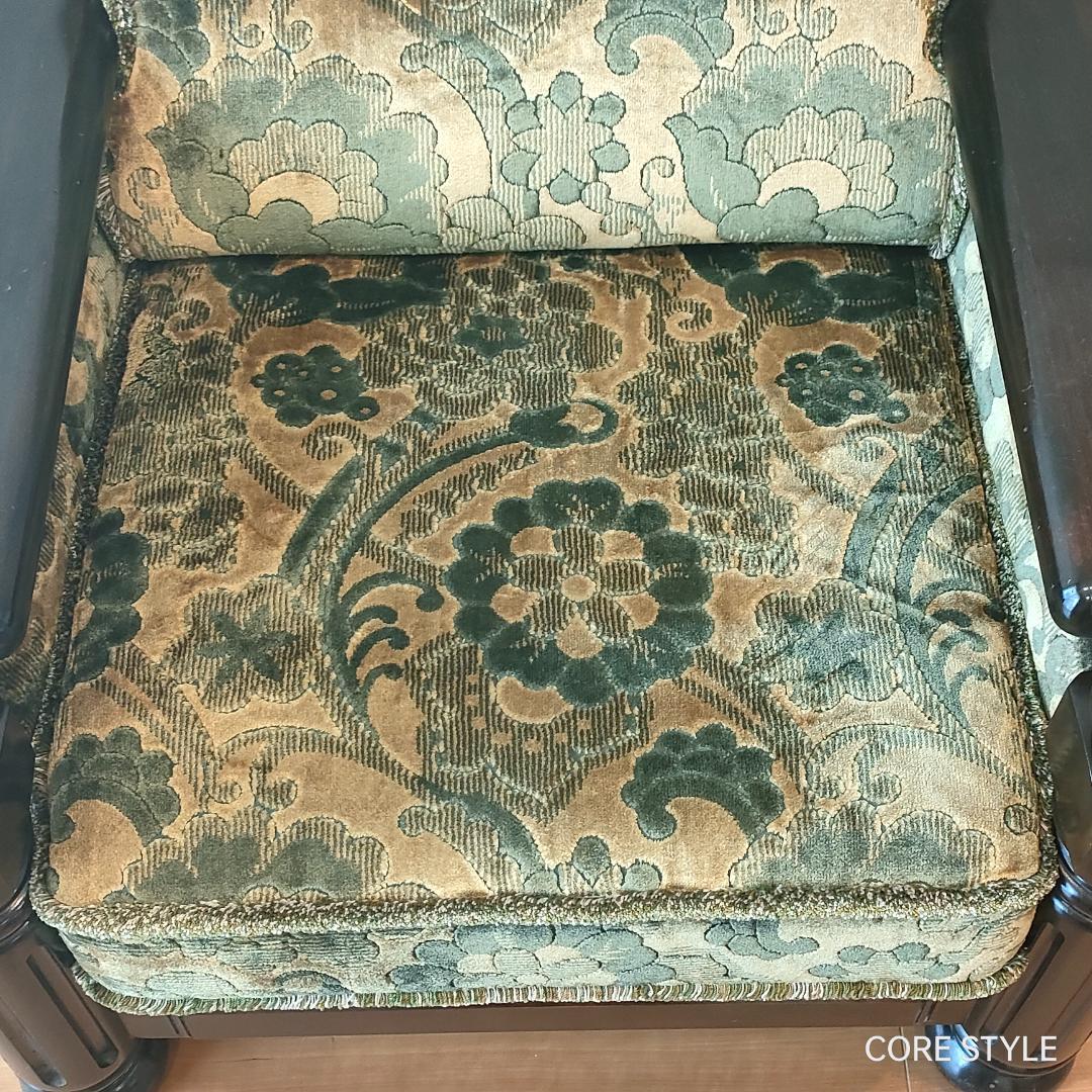 カリモク　金華山　アームソファ　一人掛け①　S52