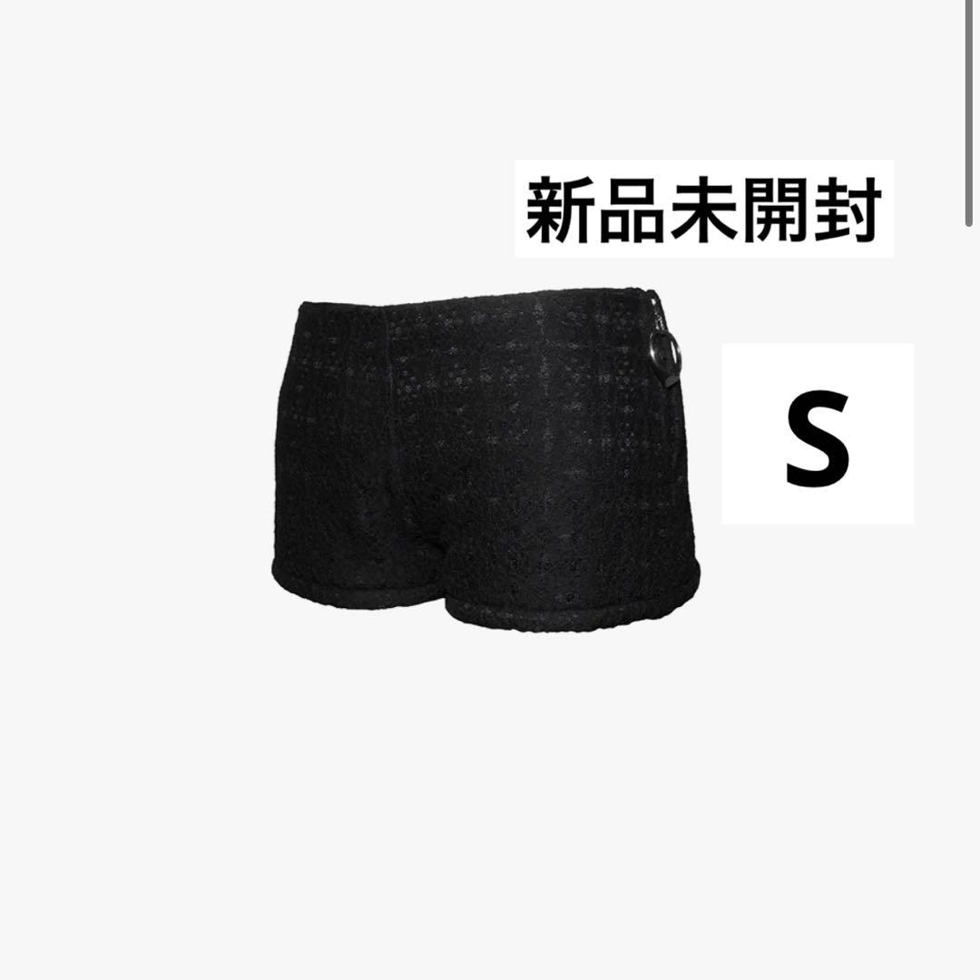 S ring biker shorts lace black Sサイズ