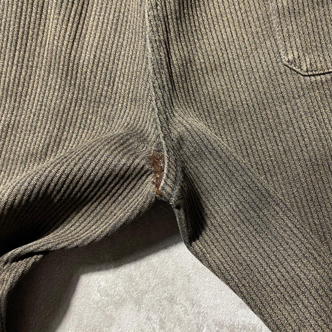 60s- BEAU-FORT ファーマーズ コットンピケ ブラウン W31