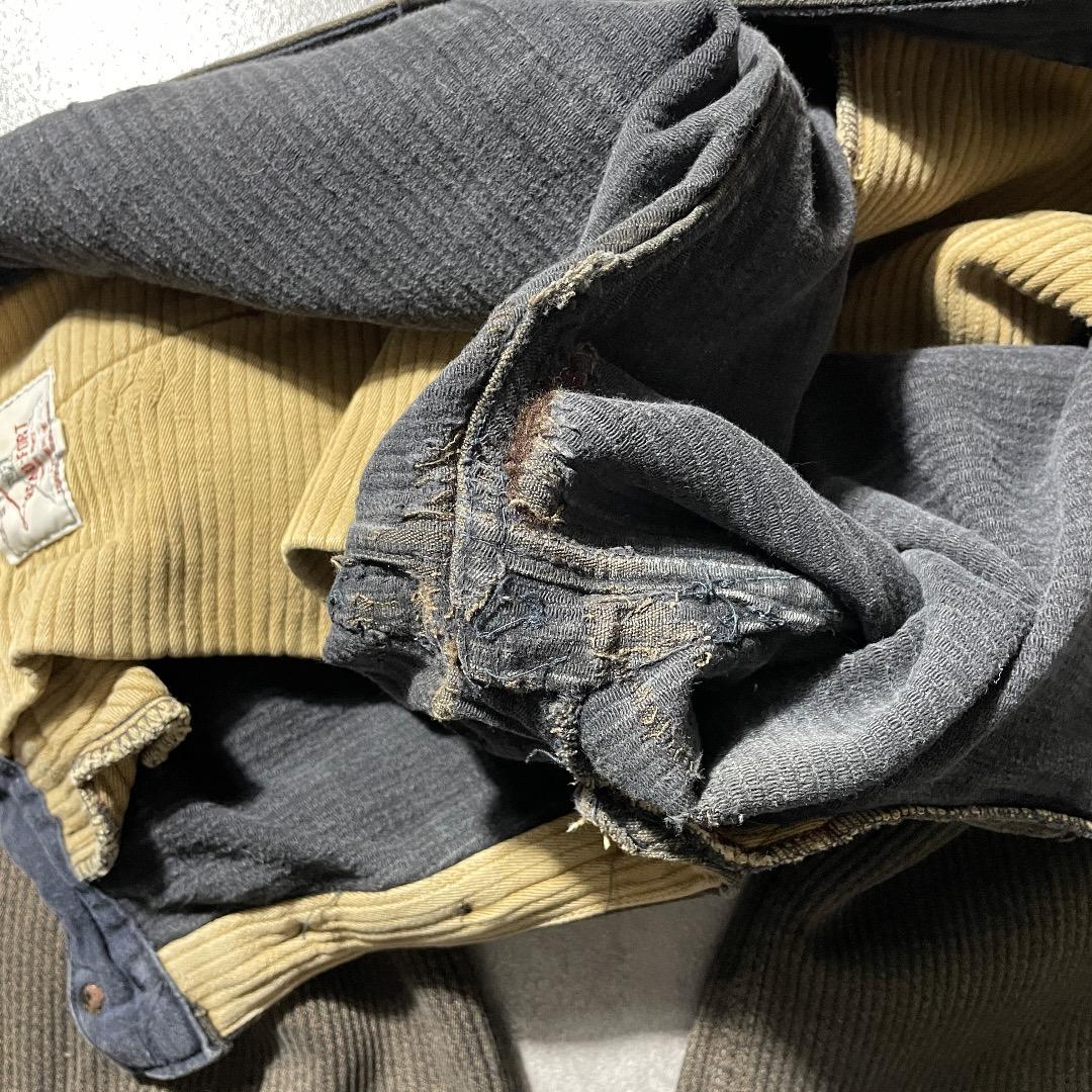 60s- BEAU-FORT ファーマーズ コットンピケ ブラウン W31