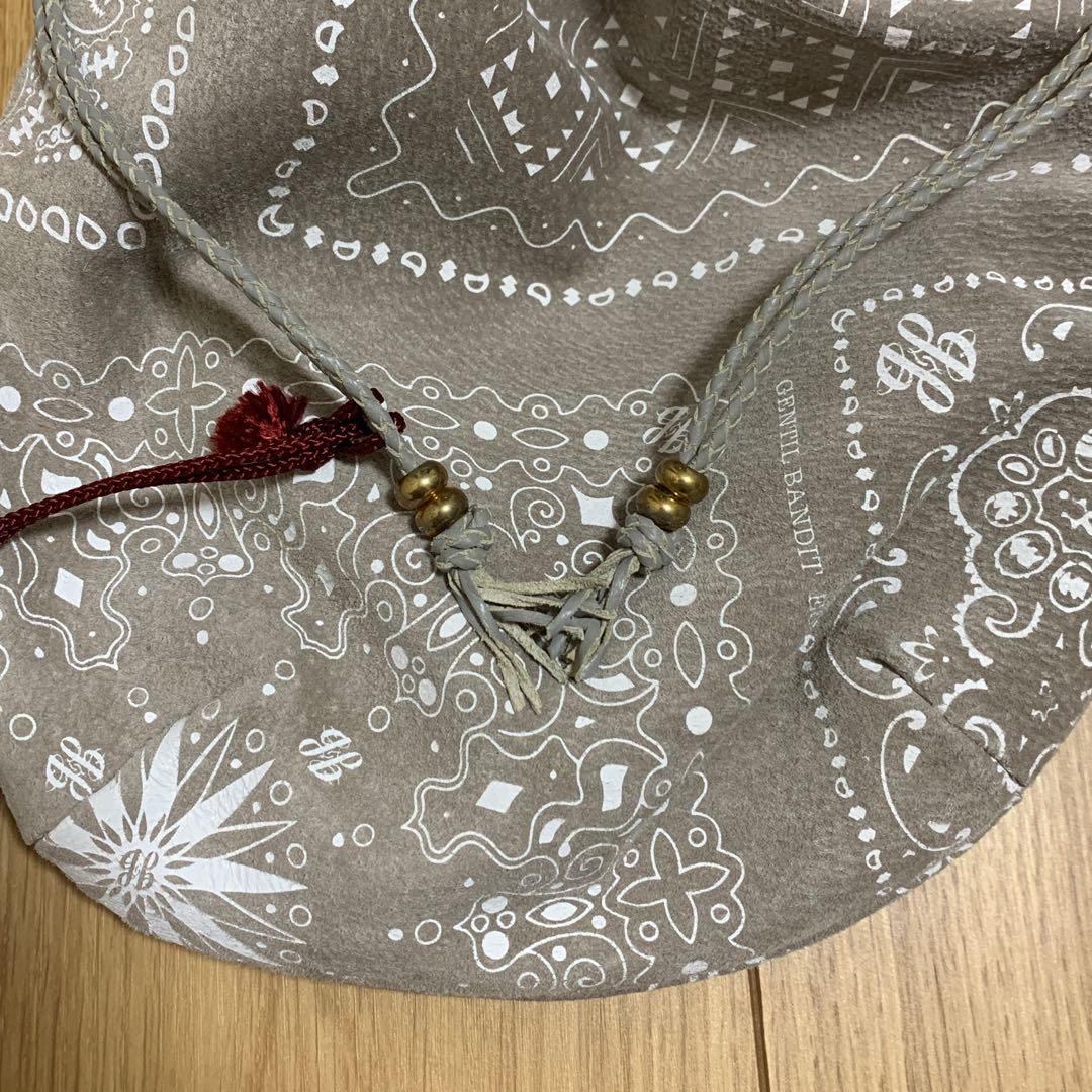 新品未使用　GENTIL BANDIT スエード巾着バッグ　アンテロープ　レザー