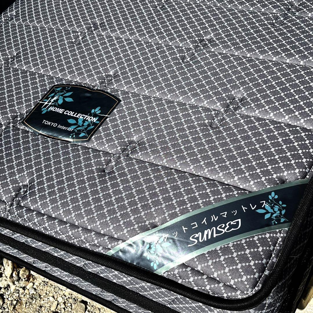 取付無料！東京インテリア スタイリッシュブラックポケットコイルシングルマットレス