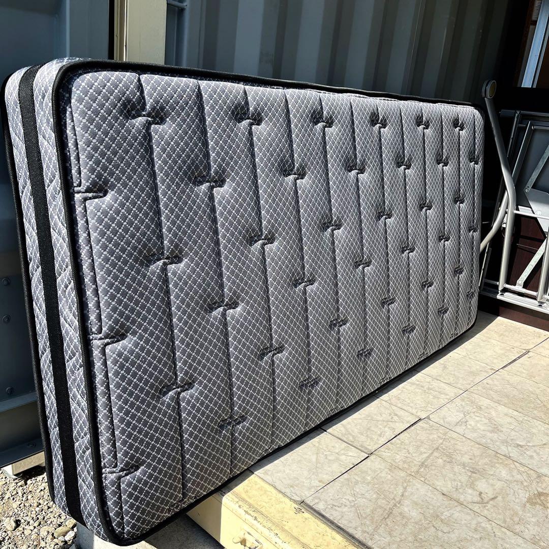 取付無料！東京インテリア スタイリッシュブラックポケットコイルシングルマットレス