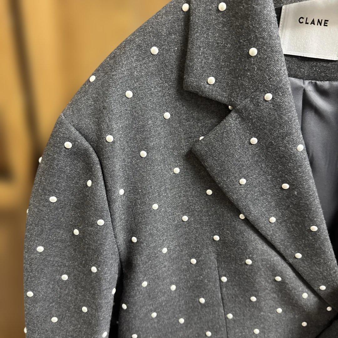 新品 CLANE クラネ パールジャケット PEARL DOT JACKET