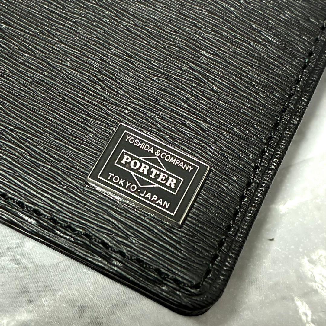 ほぼ未使用 PORTER 名刺入れ カレント カードケース 吉田カバン ブラック