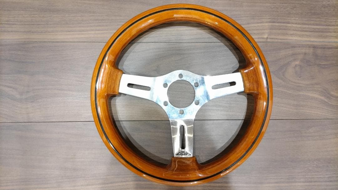 【おまけ付】ABA ウッドステアリング（外径約33mm）