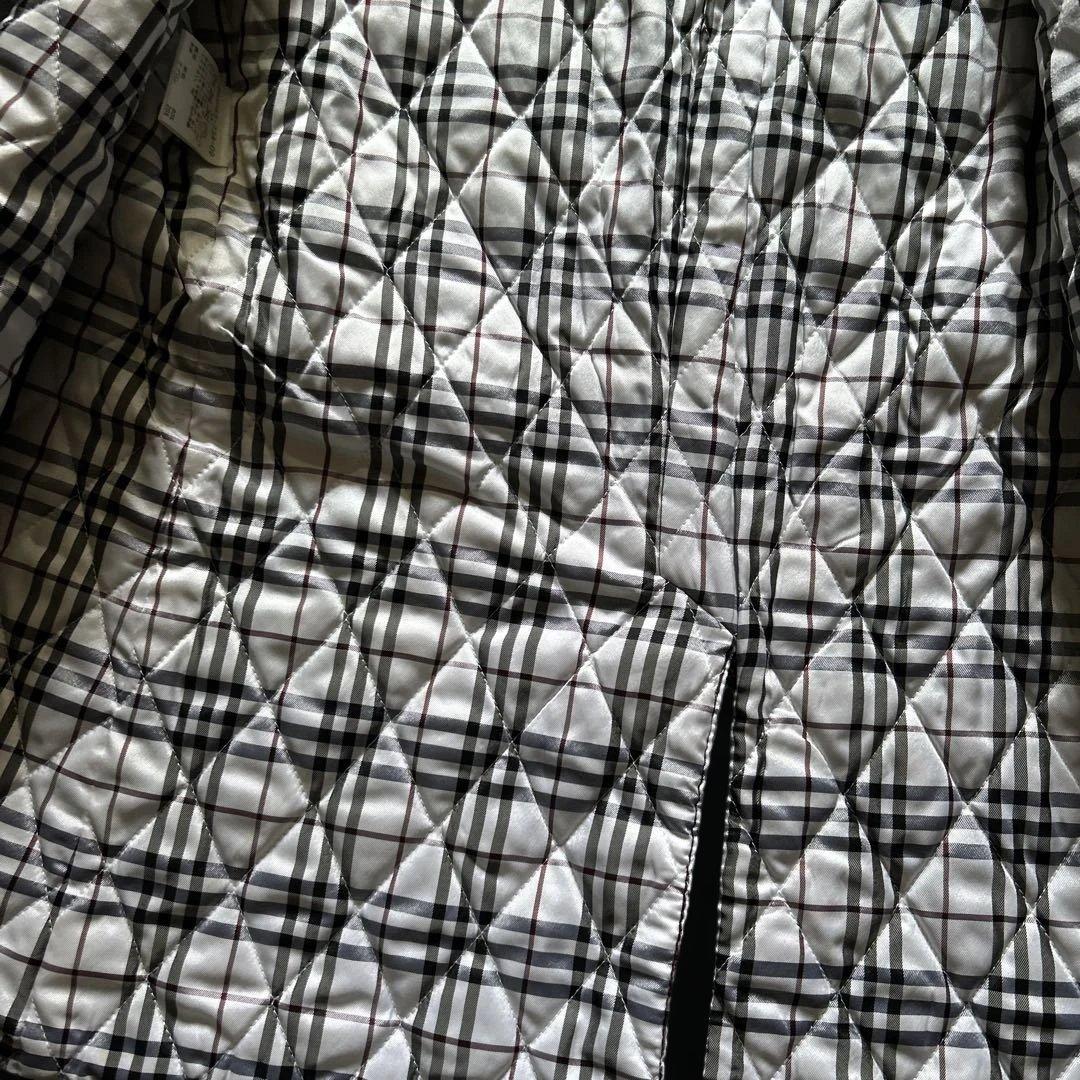 美品バーバリーブラックレーベル裏地ノバチェックメルトンPコートジャケットMサイズ