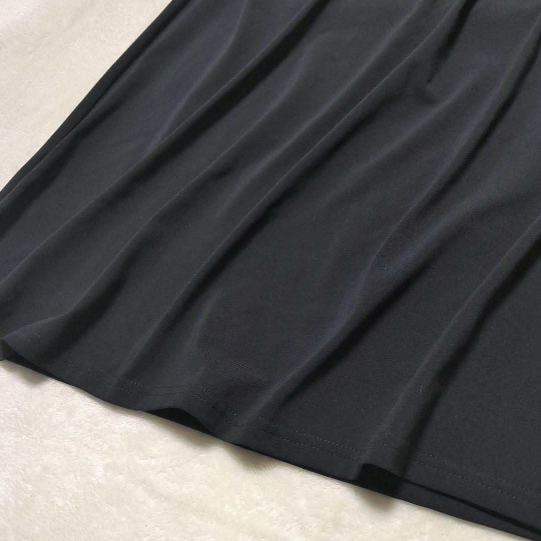 アニエスベー【新品 未使用品】Vネック ブラック ワンピース ドレス　黒　2