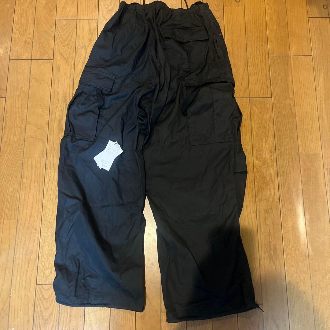 HYKE 25SS ブラック ワークパンツ サイズ4 定価52800円