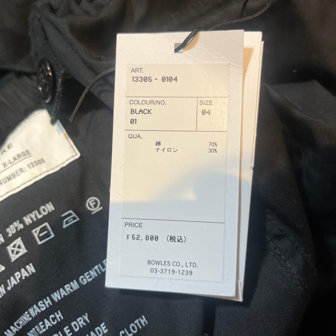 HYKE 25SS ブラック ワークパンツ サイズ4 定価52800円