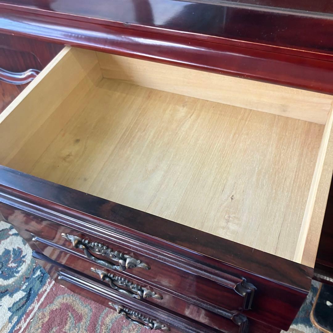 昭和レトロ ミッドセンチュリー 大型 木製サイドボード 飾り棚 古家具 古道具