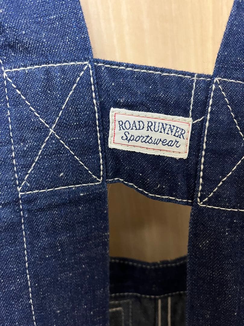 た*と様 ROAD RUNNER デニムオーバーオール　サイズL ロードランナー