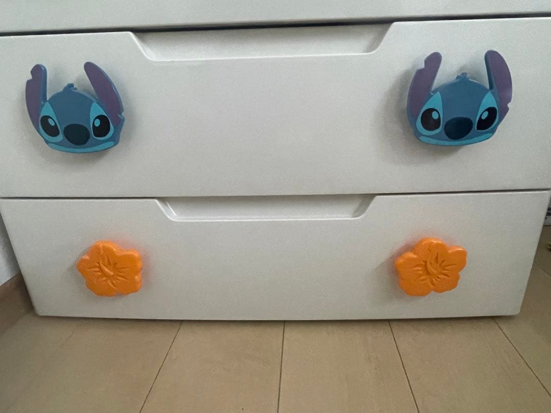 anko　絶版品　スティッチ　5段チェスト