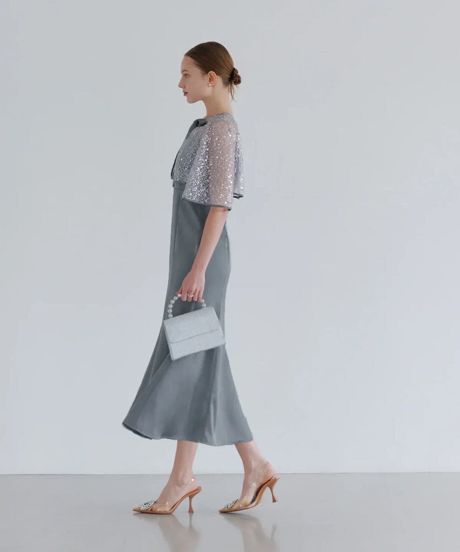 Leja スパンコールビジューボレロマーメイドワンピースドレス 新品未使用