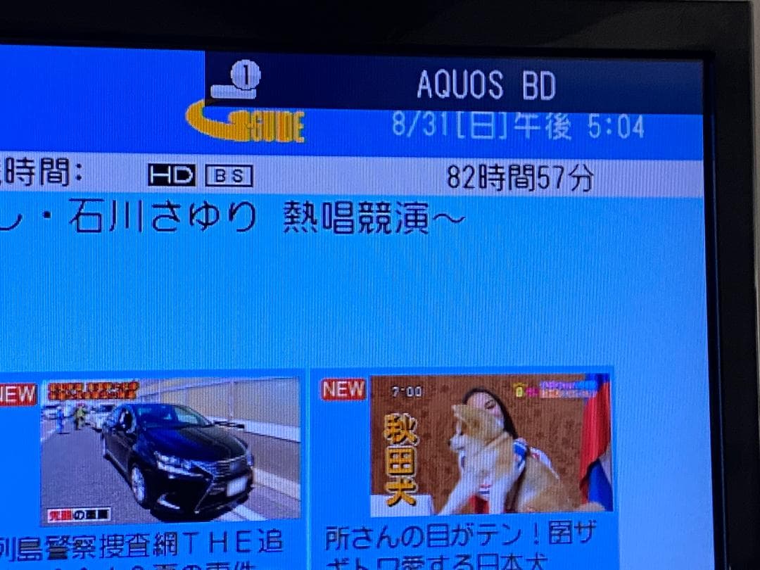 SHARP BD-NW520 HDD:1TB容量アップ　18年製