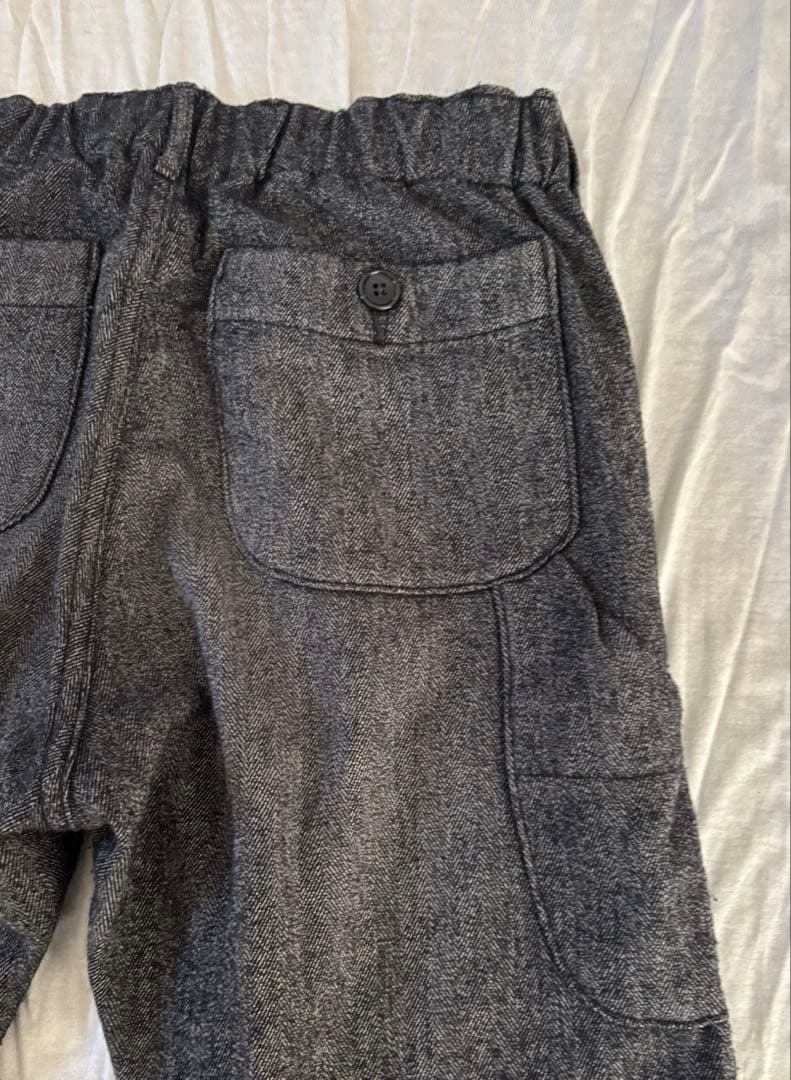 orSlow フレンチワークパンツ グレー ウールヘリンボーン M
