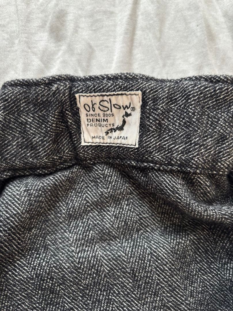 orSlow フレンチワークパンツ グレー ウールヘリンボーン M