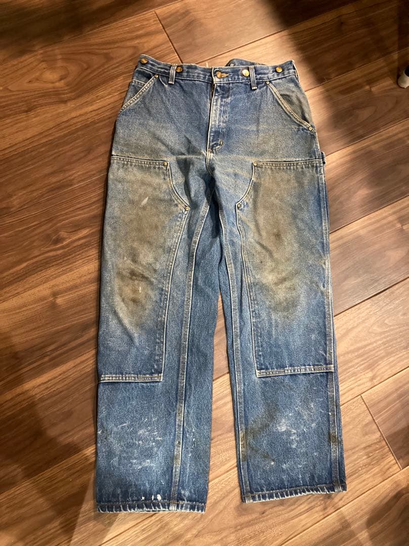カーハート carhartt ダブルニー デニム ペインターパンツ L30 古着