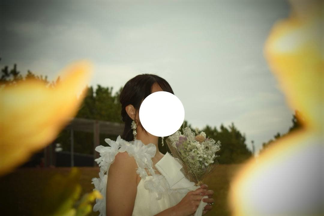 ウェディングドレス Aライン チュール