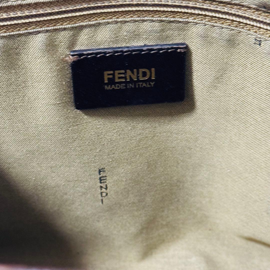 美品✨FENDI フェンディ レザートート ゴールド金具 ブラウン