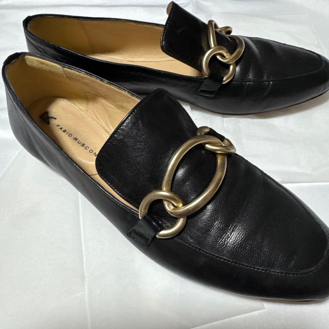 ファビオルスコーニ FABIO RUSCONIビット付ローファー （ブラック）