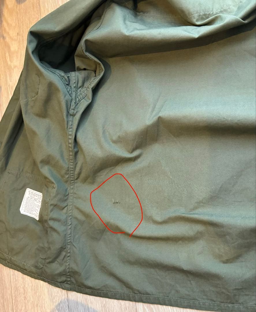 ジャングルファティーグジャケット　リップストップ　large-short