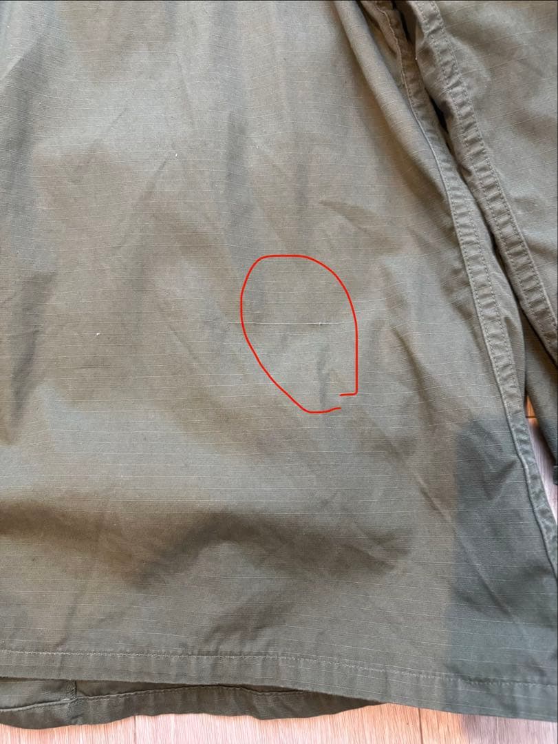 ジャングルファティーグジャケット　リップストップ　large-short