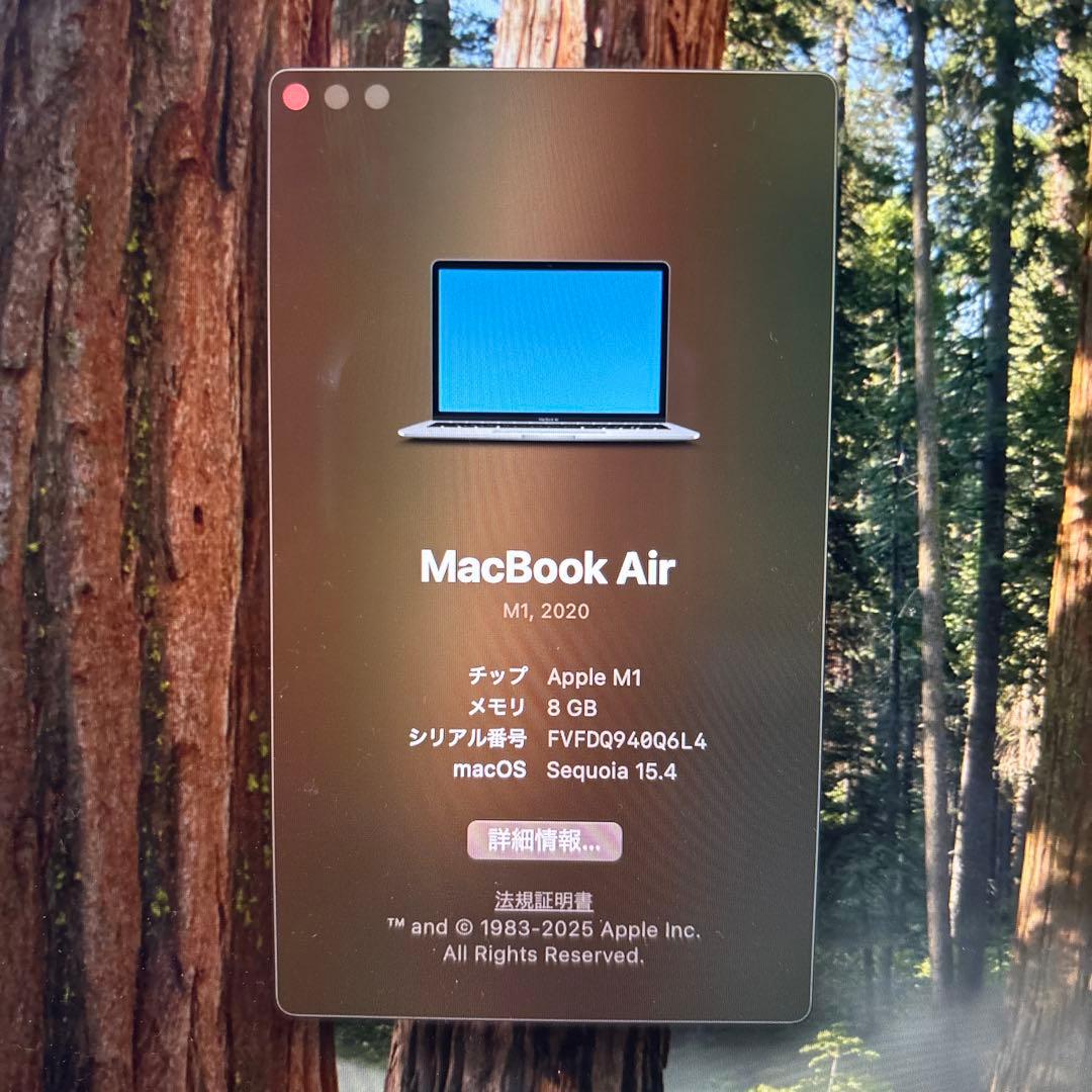 Apple MacBook Air M1 2020 スペースグレイ256GB