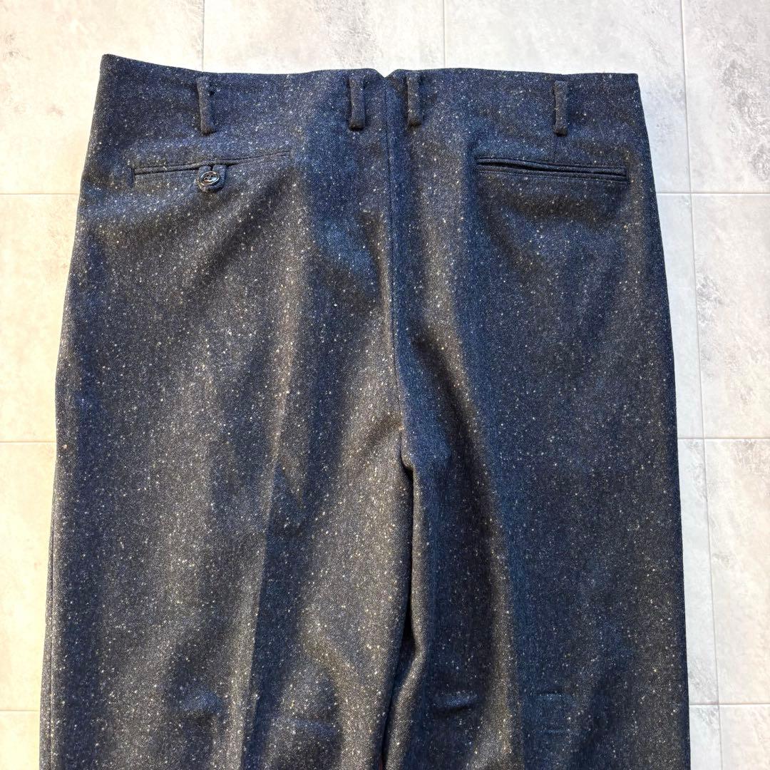 【ほぼ未使用】ドライボーンズ ウールワイドタックパンツ W36 50s 極太