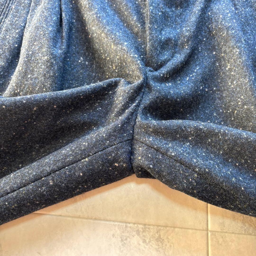 【ほぼ未使用】ドライボーンズ ウールワイドタックパンツ W36 50s 極太