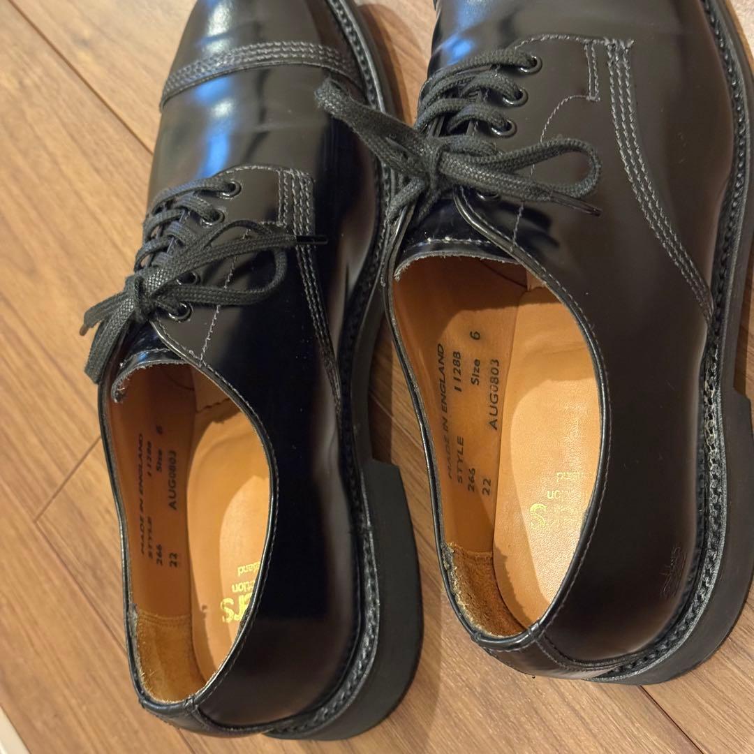 SANDERS MILITARY DERBY SHOE 1128B サイズ: 6