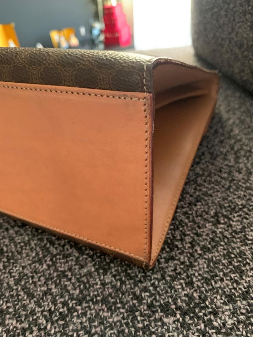 m*o様 【難あり】CELINE セリーヌ マカダム ハンドバッグ ガンチーニ