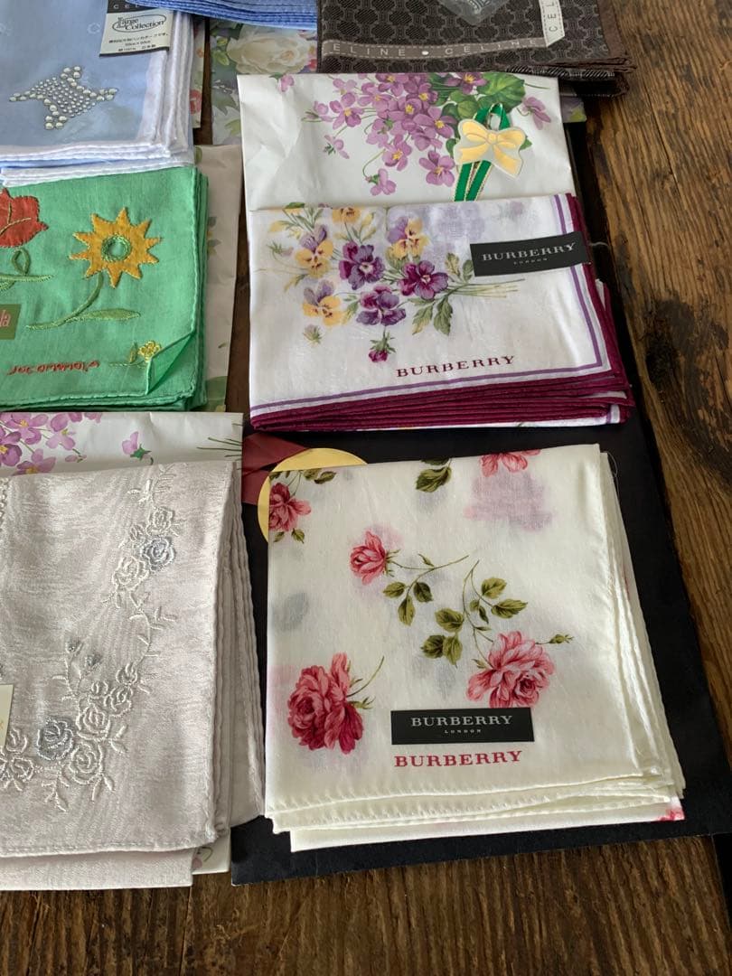 ブランド　ハンカチ　まとめ売り　CELINE Burberry FENDI など