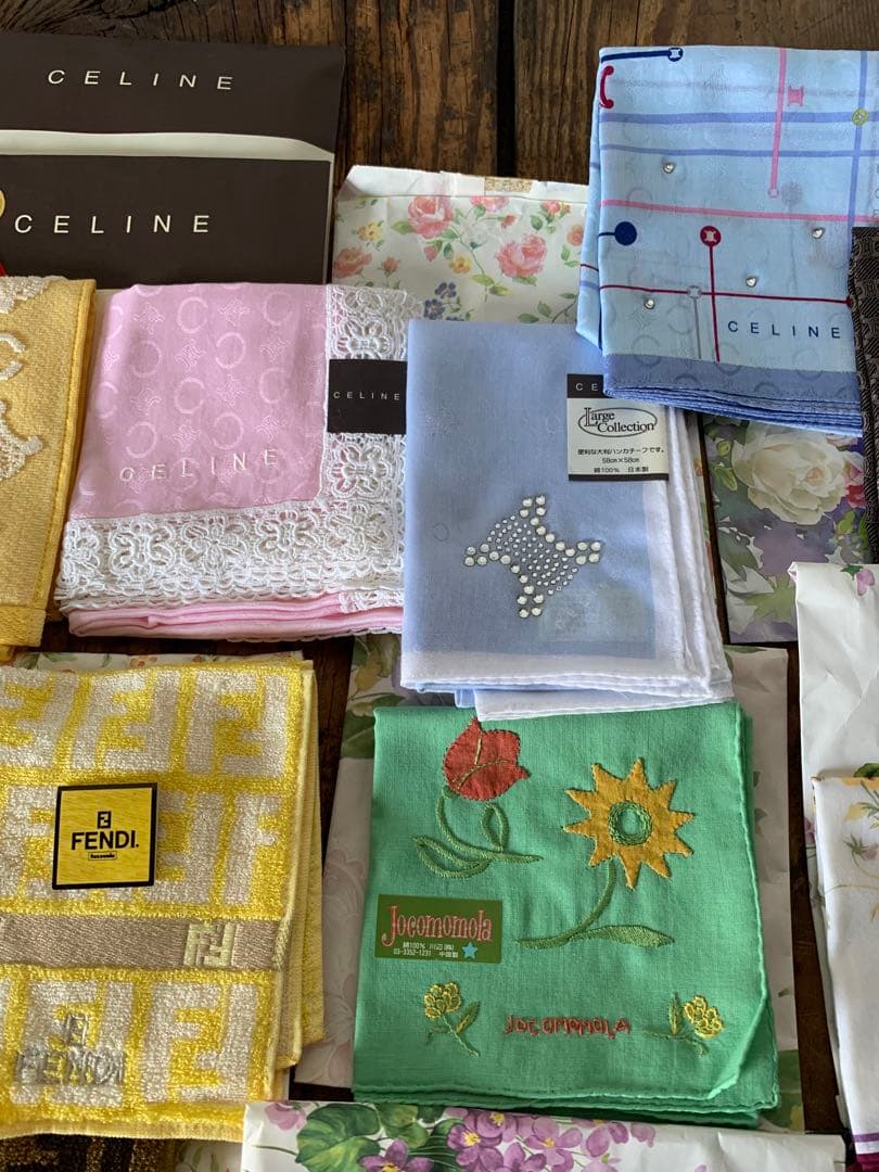 ブランド　ハンカチ　まとめ売り　CELINE Burberry FENDI など
