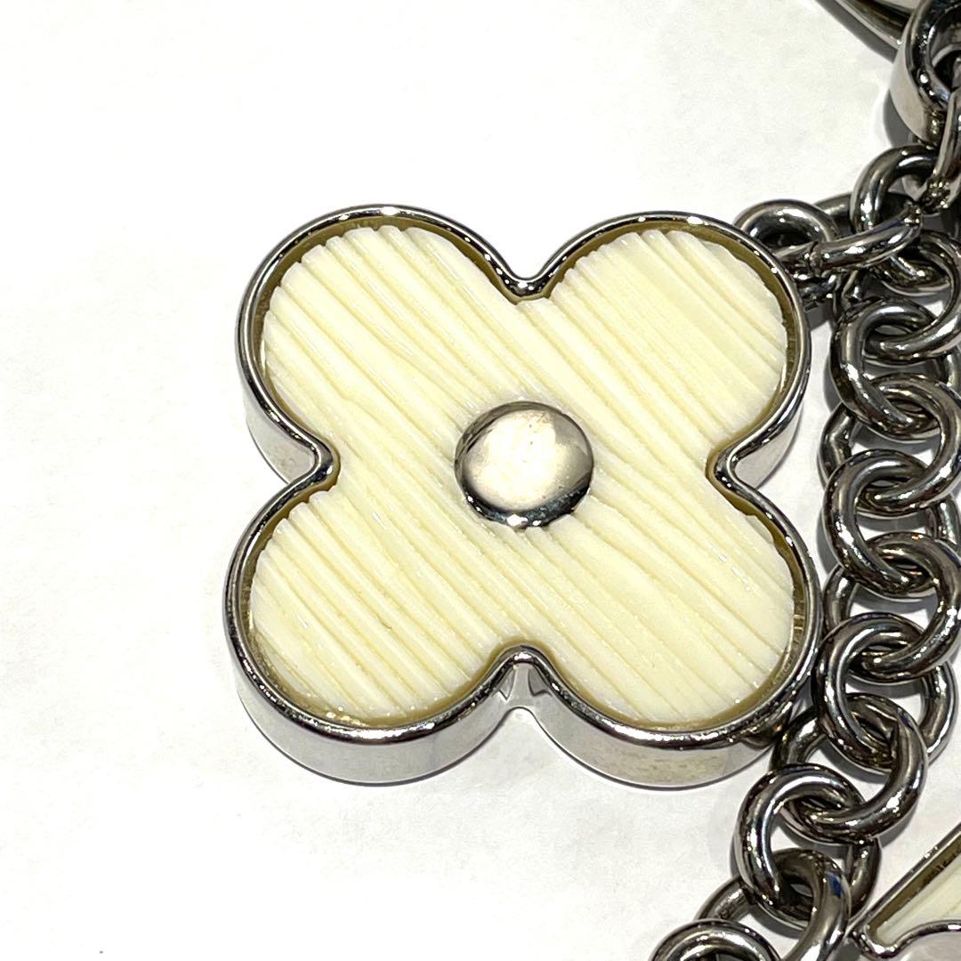 ルイヴィトン M65085 ビジューサック チャーム ホワイト イヴォワール