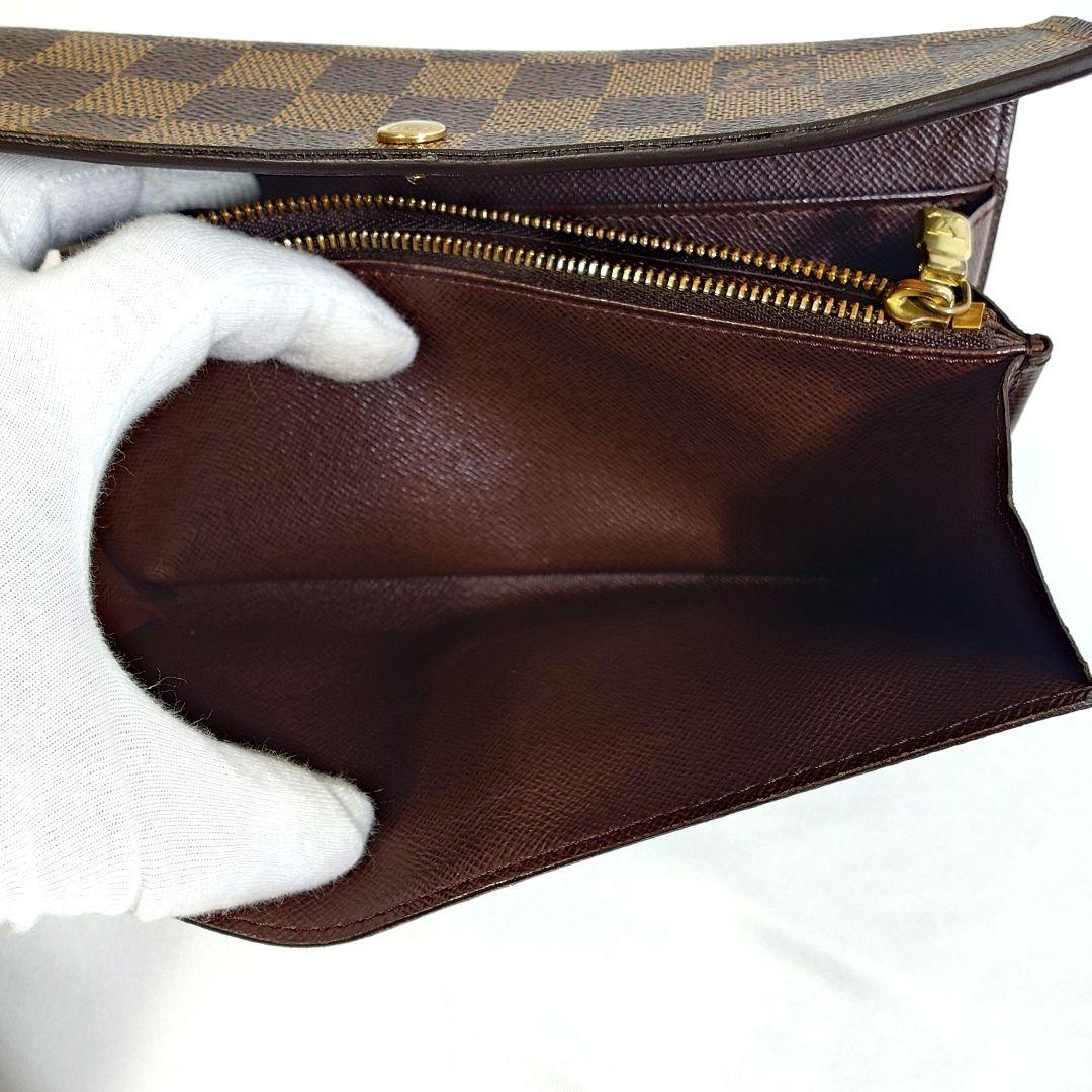 良品 ルイヴィトン ダミエ ポルトフォイユサラ　 型番N61726/CA1025