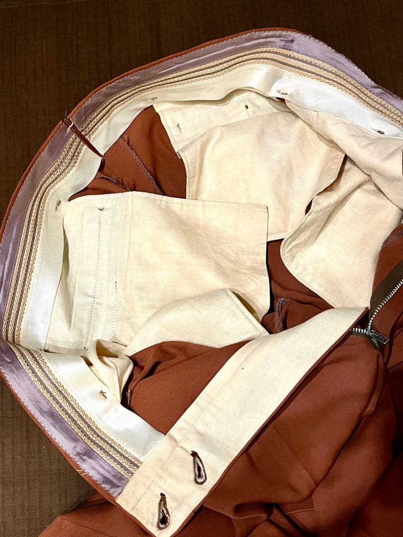 値下不可　50s ギャバジン　2タック　スラックス　送料無料　ギャバジンパンツ