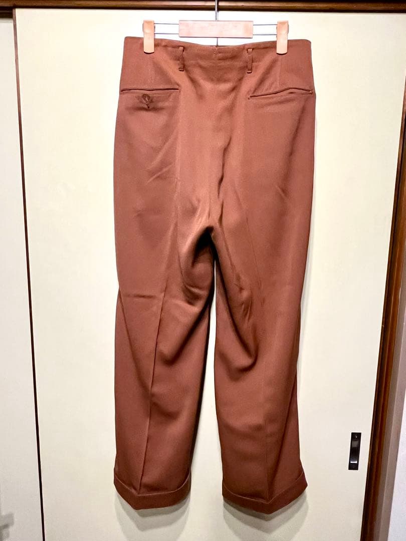 値下不可　50s ギャバジン　2タック　スラックス　送料無料　ギャバジンパンツ