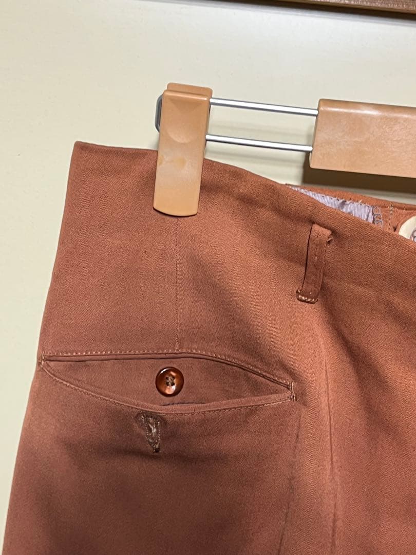 値下不可　50s ギャバジン　2タック　スラックス　送料無料　ギャバジンパンツ