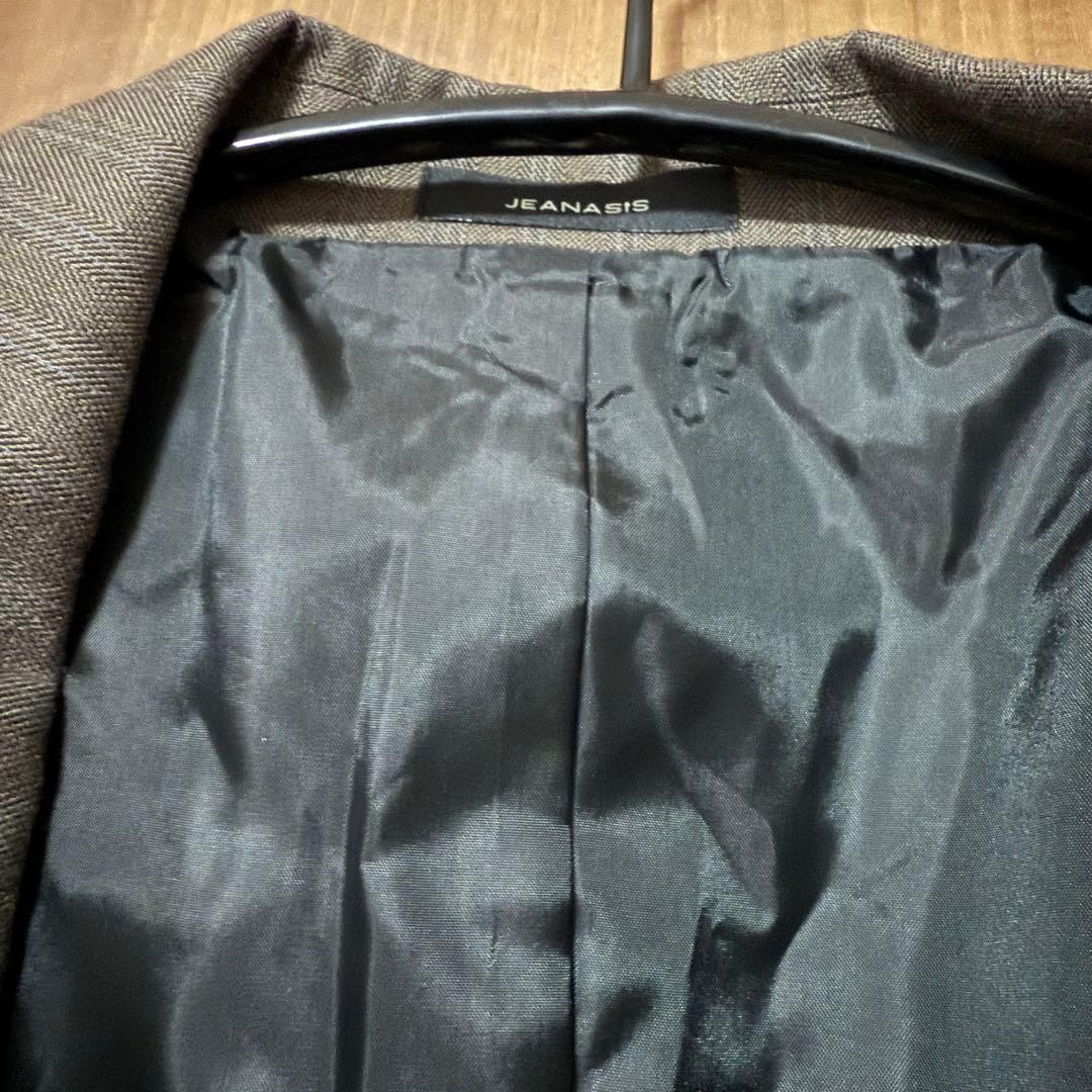 【JEANASIS/ジーナシス 】新品　サキソニーパワショルジャケット　グレー