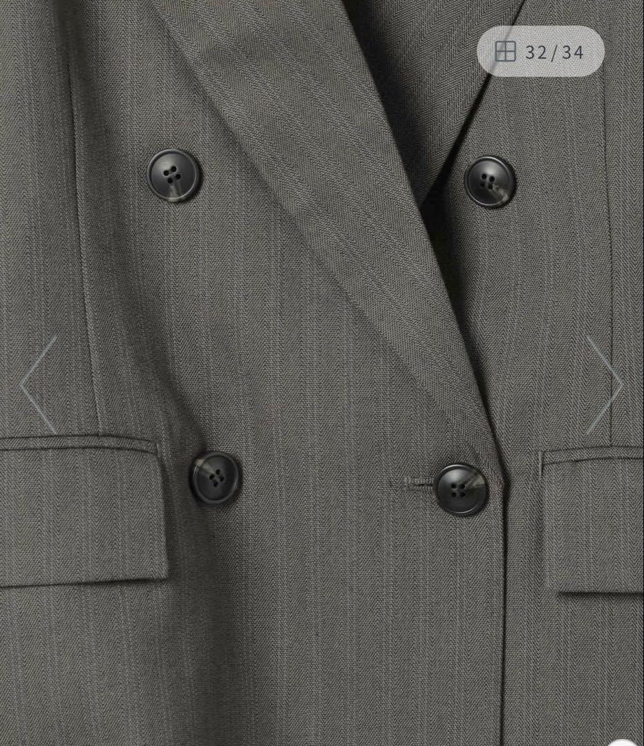 【JEANASIS/ジーナシス 】新品　サキソニーパワショルジャケット　グレー