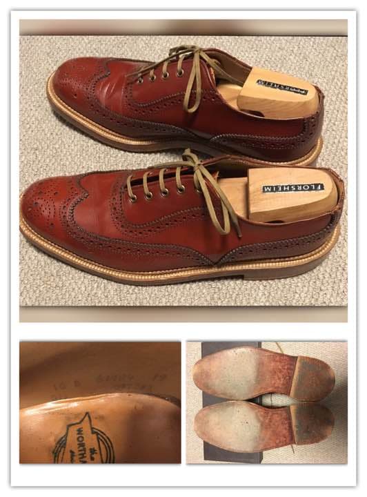 WORTHMOREワースモア　ウイングチップ 検70sFlorsheim革靴