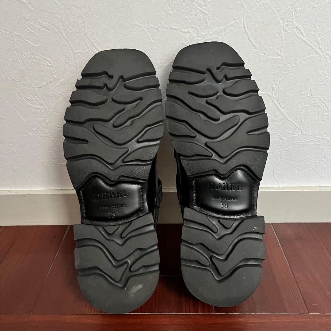 HEREU SOLLER SPORT ブラックローファー 38