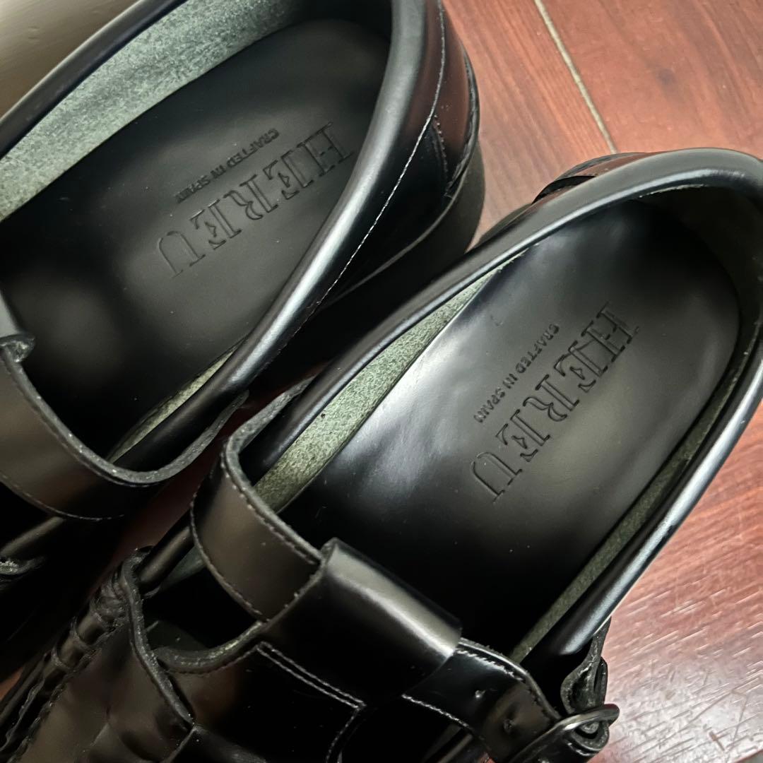 HEREU SOLLER SPORT ブラックローファー 38