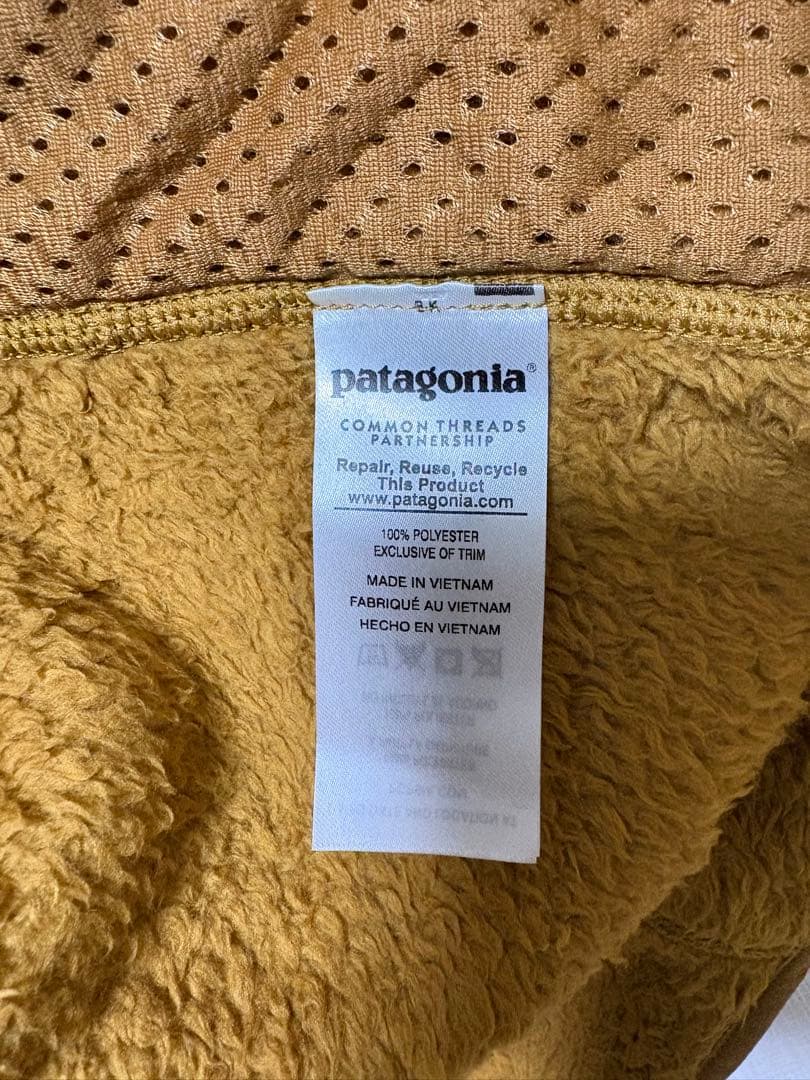patagonia フリース ベスト M ブラウン