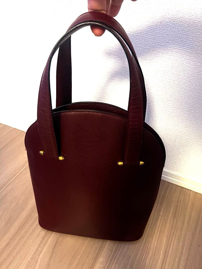 Cartier(カルティエ) マスト トートバッグ ボルドー レザー